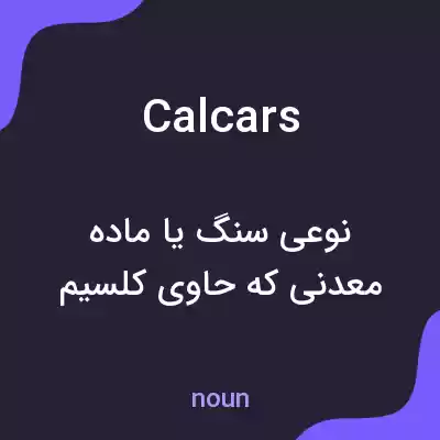 معنی calcars به فارسی معنی calcars به فارسی
