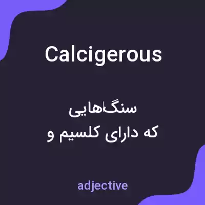 معنی calcigerous به فارسی معنی calcigerous به فارسی