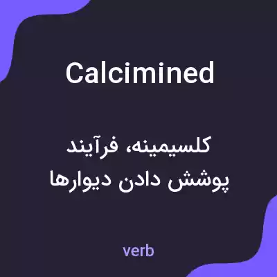 معنی calcimined به فارسی معنی calcimined به فارسی