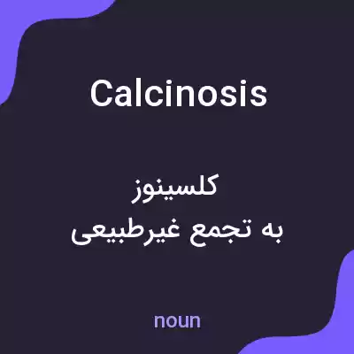 معنی calcinosis به فارسی معنی calcinosis به فارسی