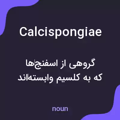 معنی calcispongiae به فارسی معنی calcispongiae به فارسی
