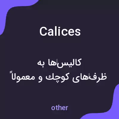 معنی calices به فارسی معنی calices به فارسی