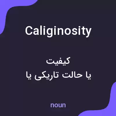 معنی caliginosity به فارسی معنی caliginosity به فارسی