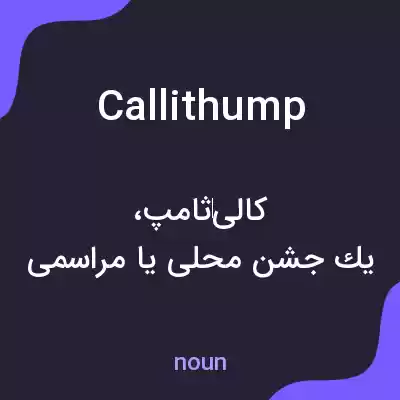 معنی callithump به فارسی معنی callithump به فارسی