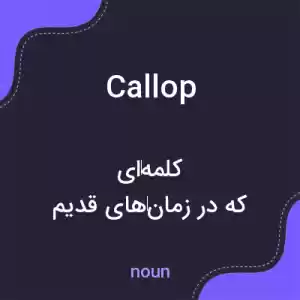 معنی callop به فارسی معنی callop به فارسی