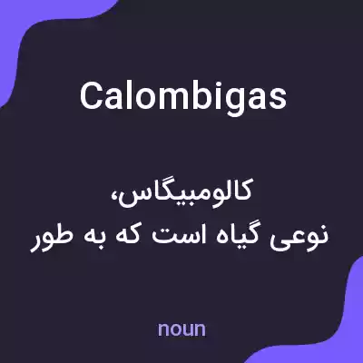 معنی calombigas به فارسی معنی calombigas به فارسی
