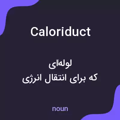 معنی caloriduct به فارسی معنی caloriduct به فارسی