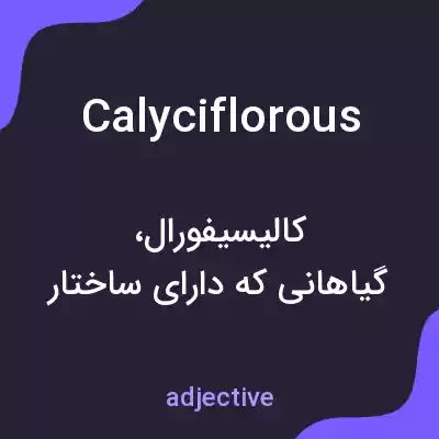معنی calyciflorous به فارسی معنی calyciflorous به فارسی