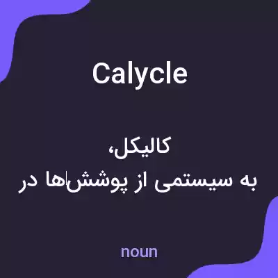 معنی calycle به فارسی معنی calycle به فارسی
