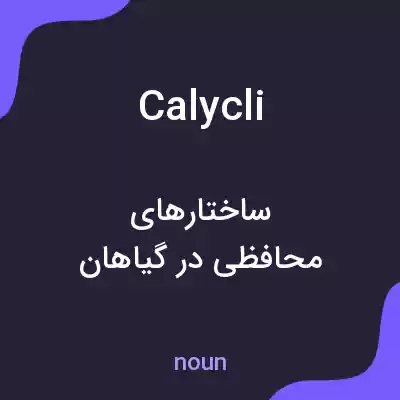 معنی calycli به فارسی معنی calycli به فارسی