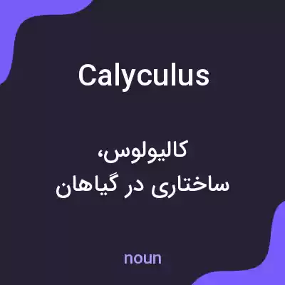 معنی calyculus به فارسی معنی calyculus به فارسی