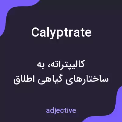 معنی calyptrate به فارسی معنی calyptrate به فارسی