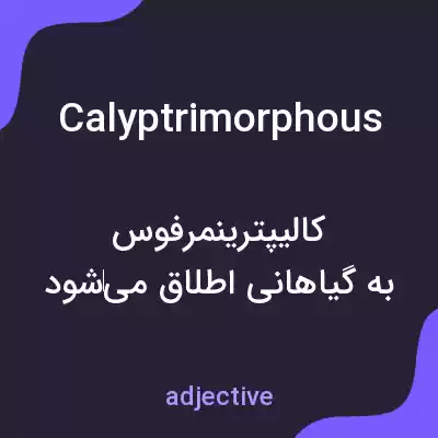معنی calyptrimorphous به فارسی معنی calyptrimorphous به فارسی
