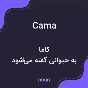 معنی cama به فارسی معنی cama به فارسی