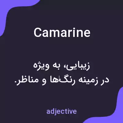 معنی camarine به فارسی معنی camarine به فارسی