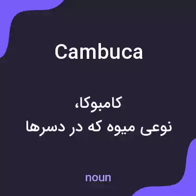 معنی cambuca به فارسی معنی cambuca به فارسی