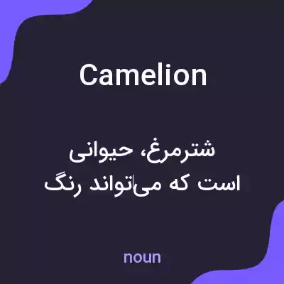 معنی camelion به فارسی معنی camelion به فارسی