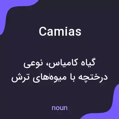 معنی camias به فارسی معنی camias به فارسی