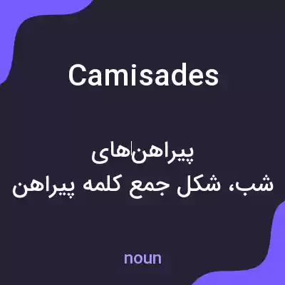 معنی camisades به فارسی معنی camisades به فارسی