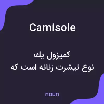 معنی camisole به فارسی معنی camisole به فارسی