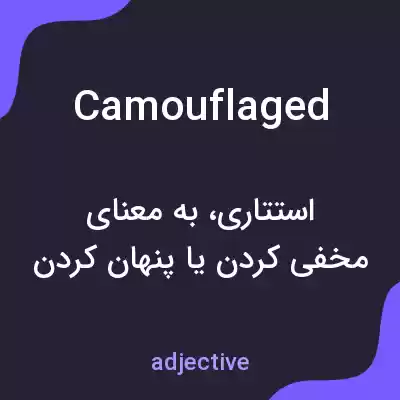 معنی camouflaged به فارسی معنی camouflaged به فارسی