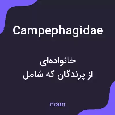 معنی campephagidae به فارسی معنی campephagidae به فارسی