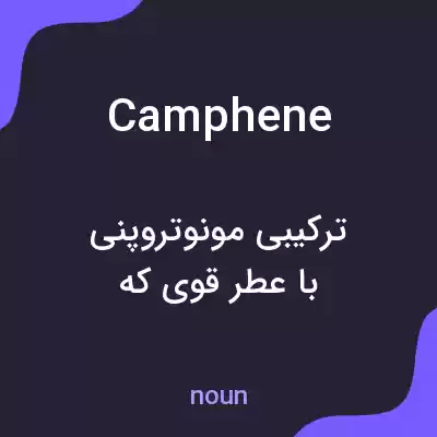 معنی camphene به فارسی معنی camphene به فارسی
