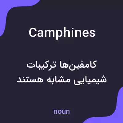معنی camphines به فارسی معنی camphines به فارسی