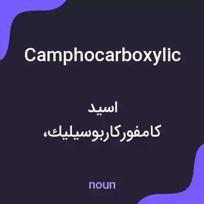 معنی camphocarboxylic به فارسی معنی camphocarboxylic به فارسی