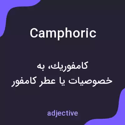 معنی camphoric به فارسی معنی camphoric به فارسی