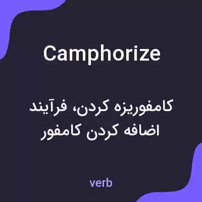 معنی camphorize به فارسی معنی camphorize به فارسی