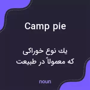 معنی camp pie به فارسی معنی camp pie به فارسی