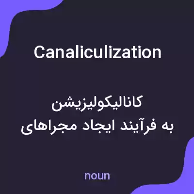 معنی canaliculization به فارسی معنی canaliculization به فارسی