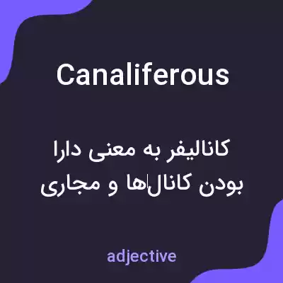 معنی canaliferous به فارسی معنی canaliferous به فارسی