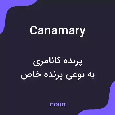 معنی canamary به فارسی