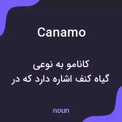 معنی canamo به فارسی معنی canamo به فارسی