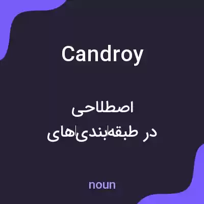 معنی candroy به فارسی معنی candroy به فارسی