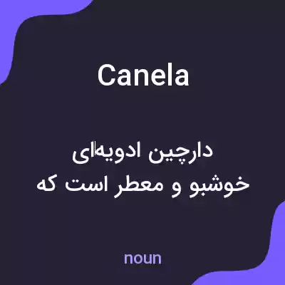 معنی canela به فارسی معنی canela به فارسی