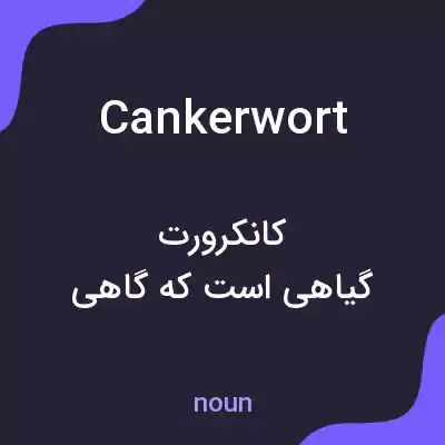 معنی cankerwort به فارسی معنی cankerwort به فارسی