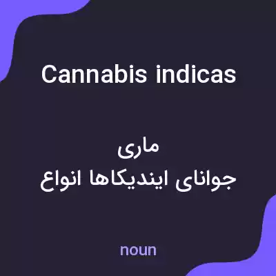 معنی cannabis indicas به فارسی معنی cannabis indicas به فارسی