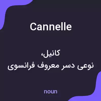معنی cannelle به فارسی معنی cannelle به فارسی