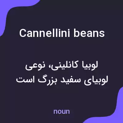 معنی cannellini beans به فارسی معنی cannellini beans به فارسی