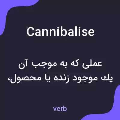 معنی cannibalise به فارسی معنی cannibalise به فارسی