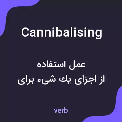 معنی cannibalising به فارسی معنی cannibalising به فارسی