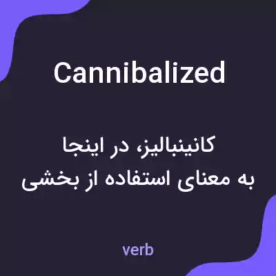 معنی cannibalized به فارسی معنی cannibalized به فارسی