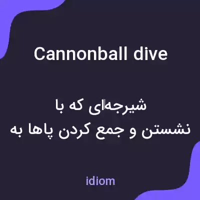 معنی cannonball dive به فارسی معنی cannonball dive به فارسی