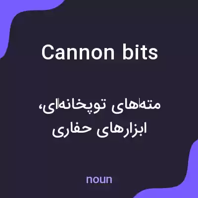 معنی cannon bits به فارسی معنی cannon bits به فارسی