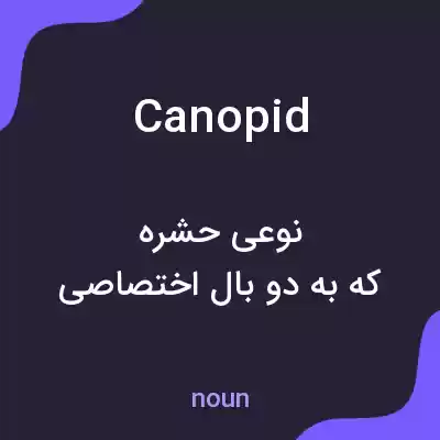 معنی canopid به فارسی معنی canopid به فارسی