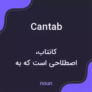معنی cantab به فارسی معنی cantab به فارسی