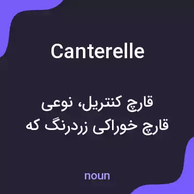 معنی canterelle به فارسی